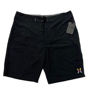 Hurley Men's Supersuede Recycled Board Shorts 21" Black- Size 34 NWT